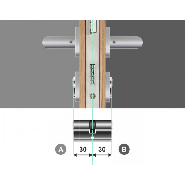 Wkładka bębenkowa dwustronna WILKA STR C 30/30 system master key