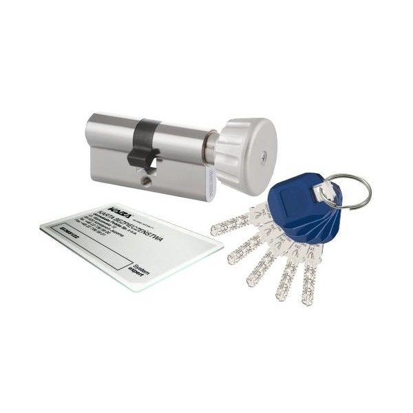 Wkładka bębenkowa z gałką KABA ExperT Plus 35G/45 system jednego klucza