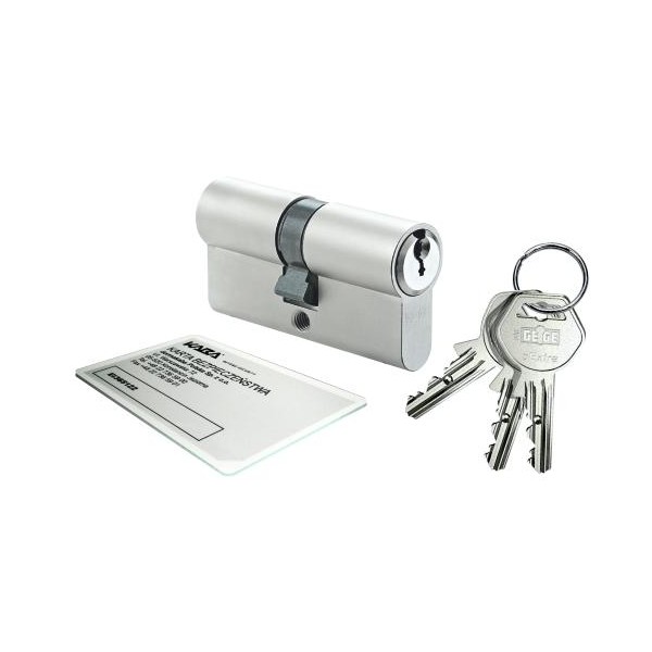 Wkładka bębenkowa dwustronna GEGE pExtra Plus 31,5/31,5 system jednego klucza