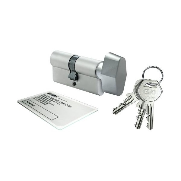 Wkładka bębenkowa z gałką GEGE pExtra Plus 45G/50 system jednego klucza