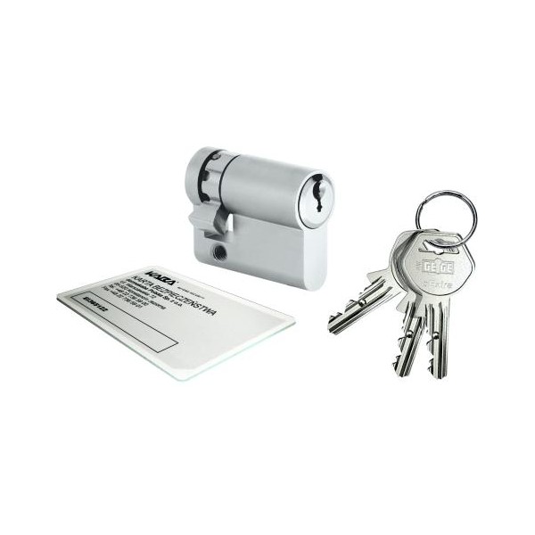 Wkładka bębenkowa jednostronna GEGE pExtra Plus 9/45 system jednego klucza