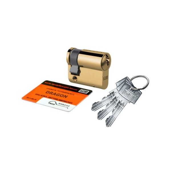 Wkładka bębenkowa jednostronna LOB Dragon XT 9/50 system jednego klucza