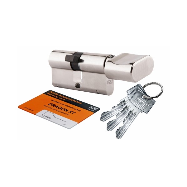 Wkładka bębenkowa z gałką LOB Dragon XT 45G/35 system jednego klucza