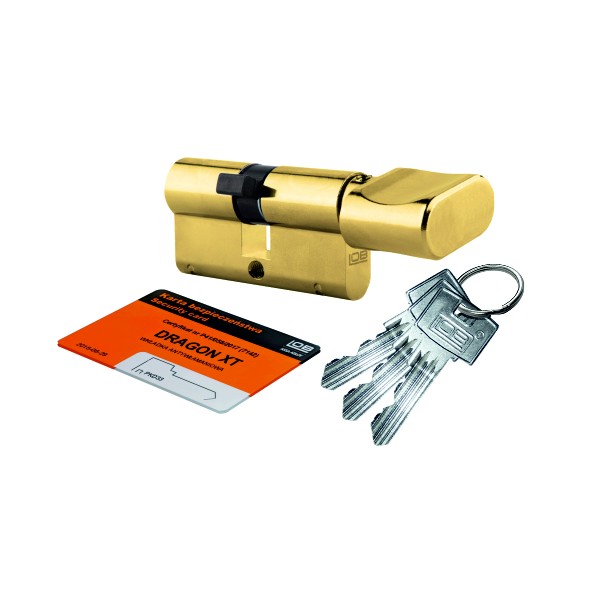 Wkładka bębenkowa z gałką LOB Dragon XT 60G/40 system jednego klucza