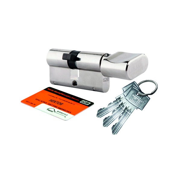 Wkładka bębenkowa z gałką LOB HEKTOR 35G/45 system jednego klucza