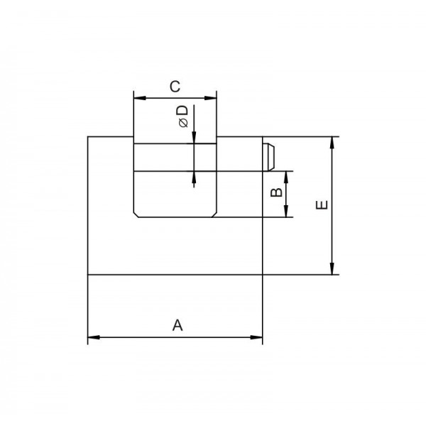 Kłódka trzpieniowa LOB UKT601 system master key
