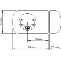 Zamek wierzchni LOB UTB51 System Master Key