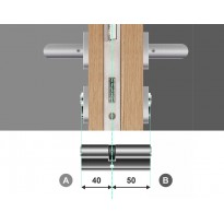 Wkładka bębenkowa dwustronna ABUS VITESS 1000 C 40/50 System Master Key