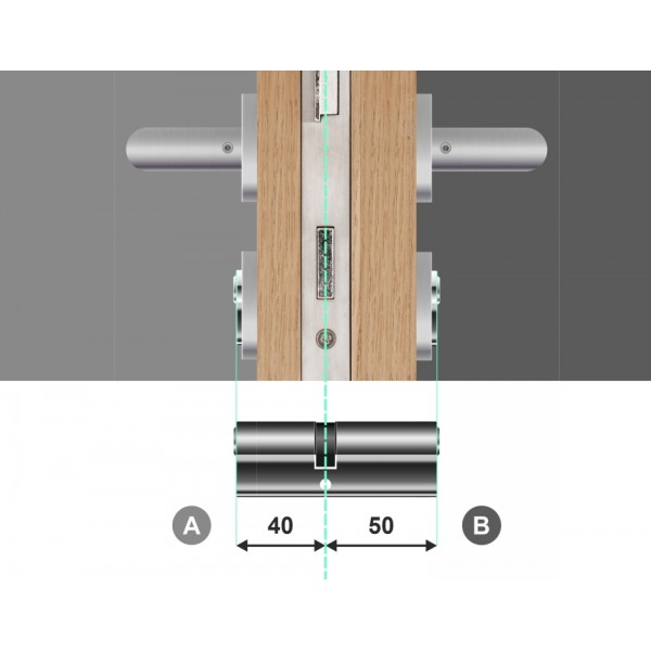 Wkładka bębenkowa dwustronna GEGE AP1000 40/50 system master key
