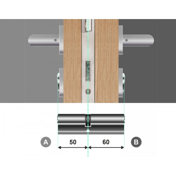 Wkładka bębenkowa dwustronna LOB Comfort 50/60 system master key