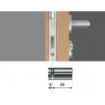 Wkładka bębenkowa jednostronna LOB Comfort 9/55 system master key