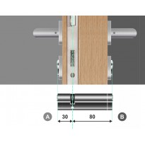 Wkładka bębenkowa dwustronna LOB Comfort 30/80 system master key