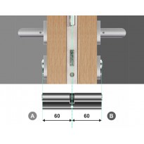 Wkładka bębenkowa dwustronna LOB Comfort Plus 60/60 system master key