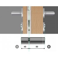 Wkładka bębenkowa dwustronna LOB Comfort Plus 40/80 system master key