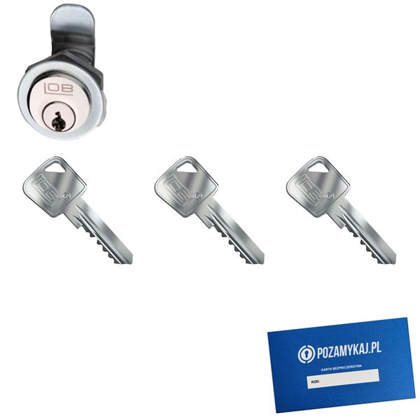 Zamek LOB ZKT2 + 3 klucze w zestawie