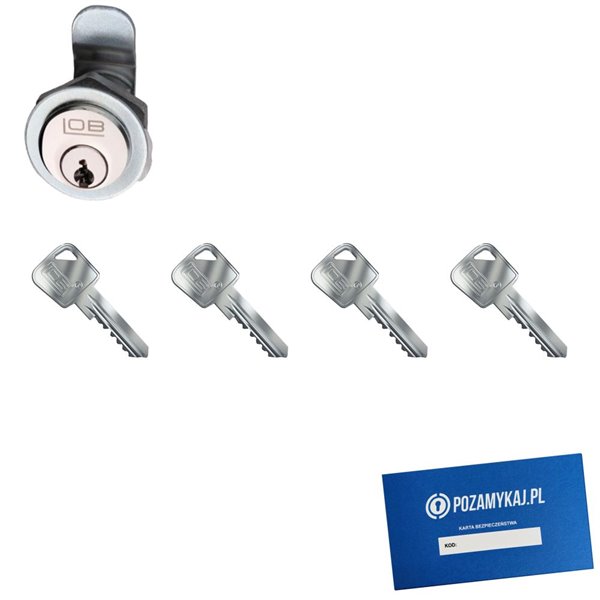 Zamek LOB ZKT2 + 4 klucze w zestawie