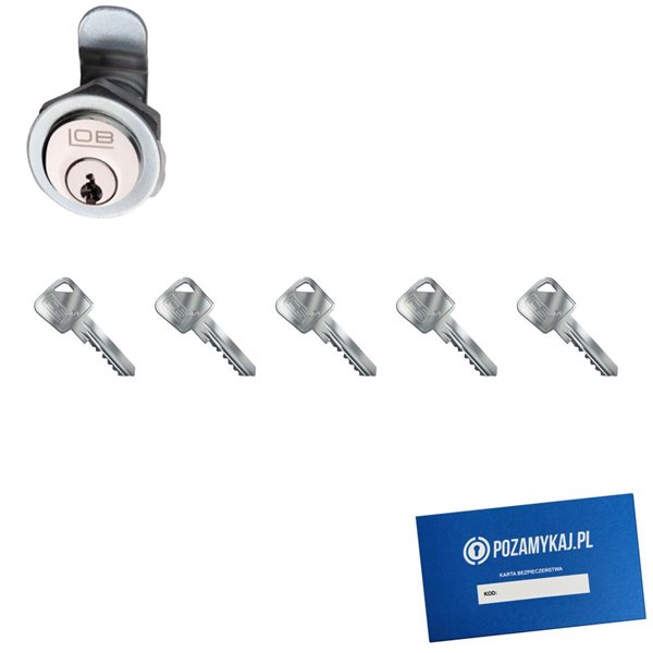 Zamek LOB ZKT2 + 5 kluczy w zestawie