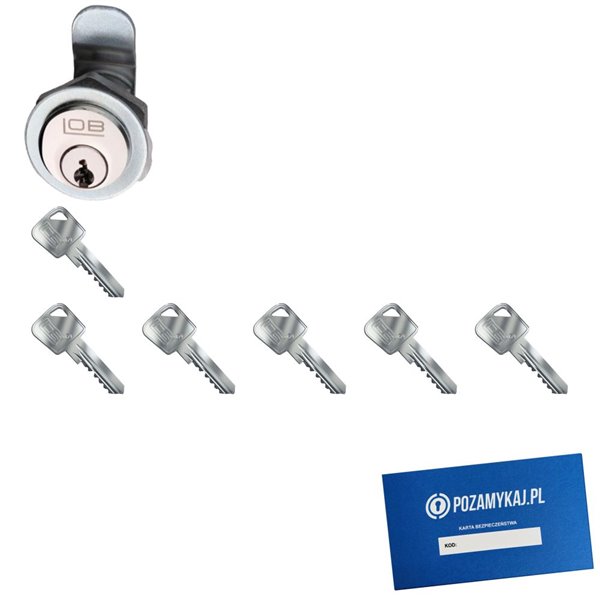Zamek LOB ZKT2 + 6 kluczy w zestawie