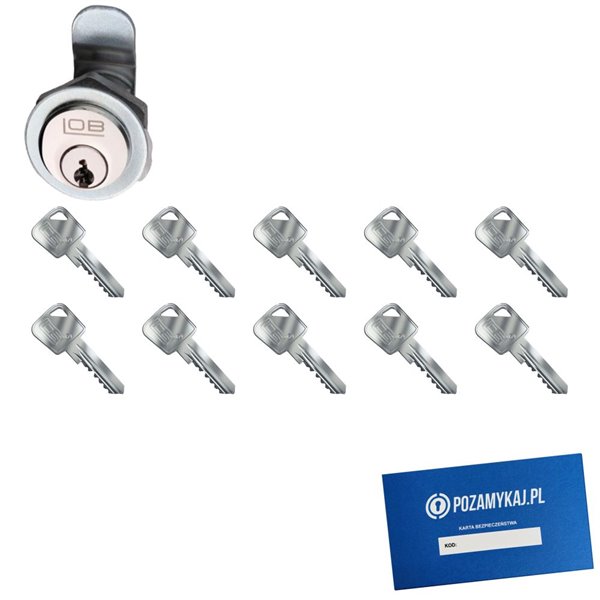 Zamek LOB ZKT2 + 10 kluczy w zestawie