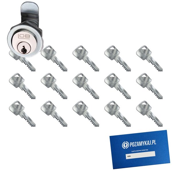 Zamek LOB ZKT2 + 15 kluczy w zestawie