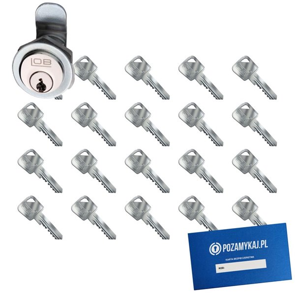Zamek LOB ZKT2 + 20 kluczy w zestawie