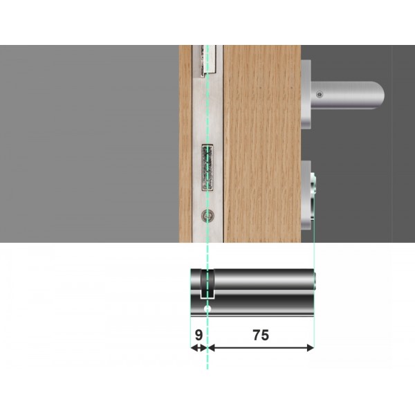 Wkładka bębenkowa jednostronna 9/75 LOB Comfort NG System Master Key