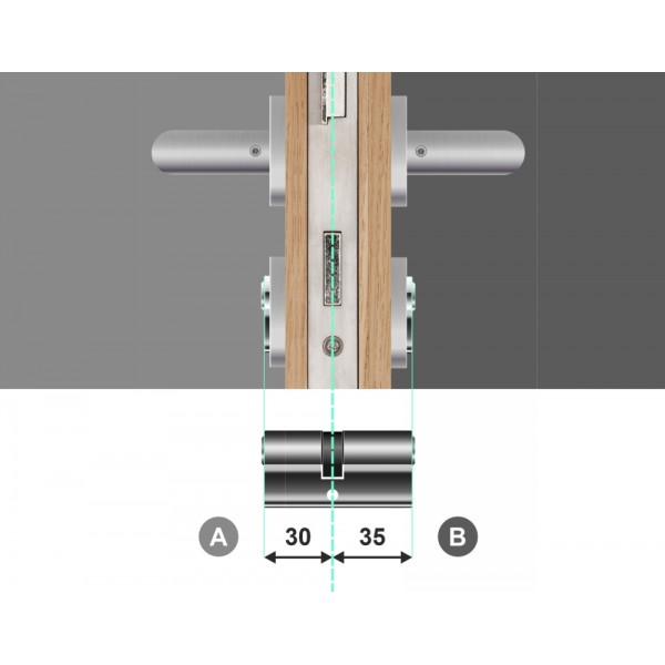 Wkładka bębenkowa dwustronna 30/35 LOB Comfort NG System Master Key