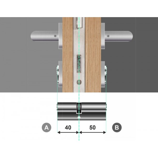 Wkładka bębenkowa dwustronna 40/50 LOB Comfort NG System Master Key