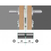 Wkładka bębenkowa dwustronna 45/45 LOB Comfort NG System Master Key