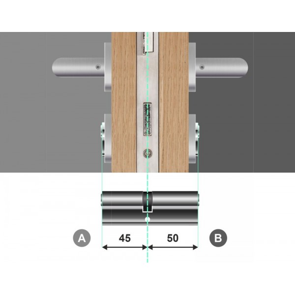 Wkładka bębenkowa dwustronna 45/50 LOB Comfort NG System Master Key