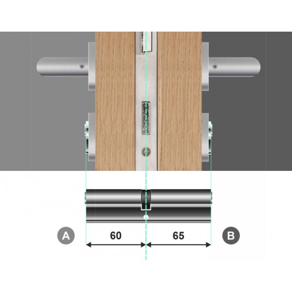 Wkładka bębenkowa dwustronna 60/65 LOB Comfort NG System Master Key