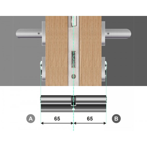 Wkładka bębenkowa dwustronna 65/65 LOB Comfort NG System Master Key