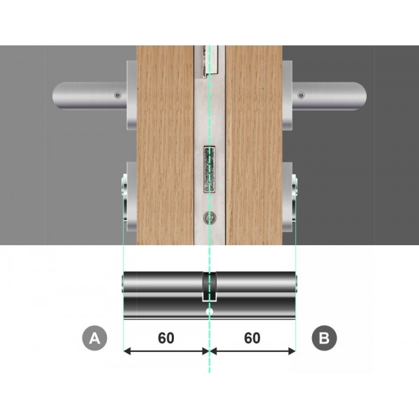Wkładka bębenkowa z bezpiecznym sprzęgłem 60/60 LOB Comfort NG System Master Key