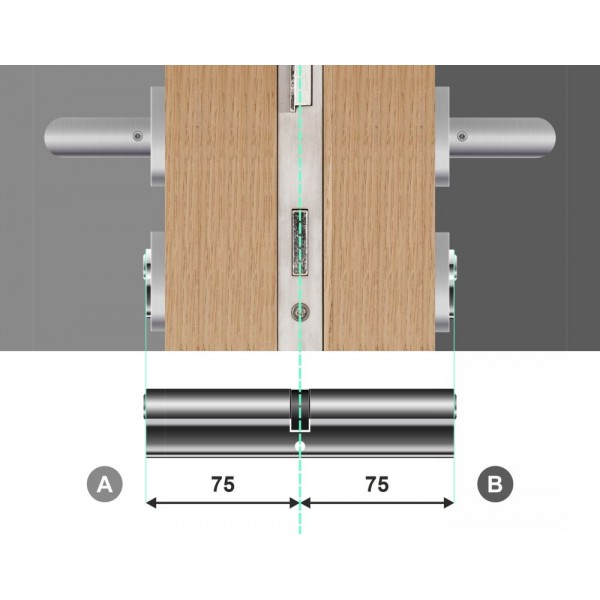 Wkładka bębenkowa z bezpiecznym sprzęgłem 75/75 LOB Comfort NG System Master Key