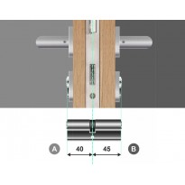 Wkładka bębenkowa dwustronna 40/45 LOB Comfort Plus NG System Master Key