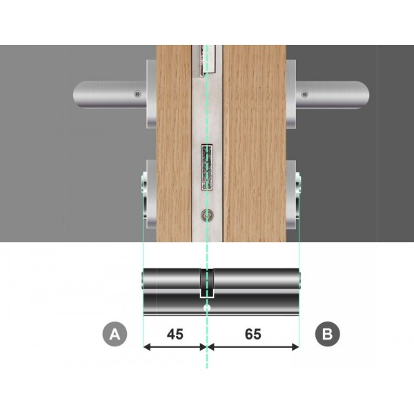 Wkładka bębenkowa dwustronna 45/65 LOB Comfort Plus NG System Master Key