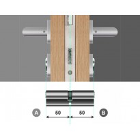 Wkładka bębenkowa dwustronna 50/50 LOB Comfort Plus NG System Master Key