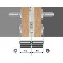 Wkładka bębenkowa dwustronna 55/55 LOB Comfort Plus NG System Master Key