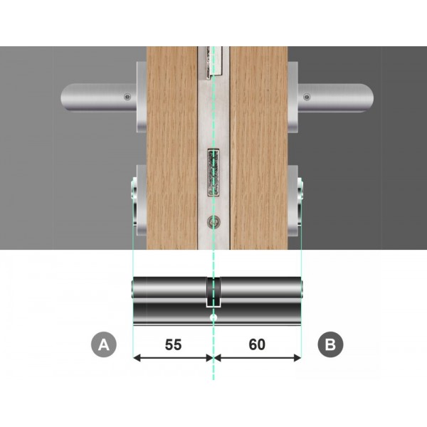 Wkładka bębenkowa dwustronna 55/60 LOB Comfort Plus NG System Master Key