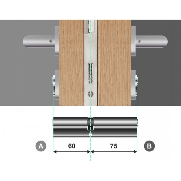 Wkładka bębenkowa dwustronna 60/75 LOB Comfort Plus NG System Master Key