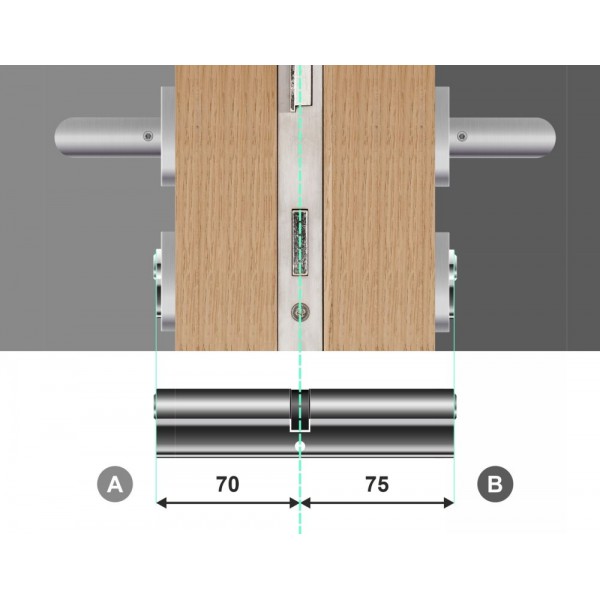 Wkładka bębenkowa dwustronna 70/75 LOB Comfort Plus NG System Master Key