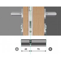 Wkładka bębenkowa z bezpiecznym sprzęgłem 45/75 LOB Comfort Plus NG System Master Key