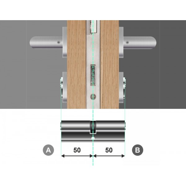 Wkładka bębenkowa z bezpiecznym sprzęgłem 50/50 LOB Comfort Plus NG System Master Key