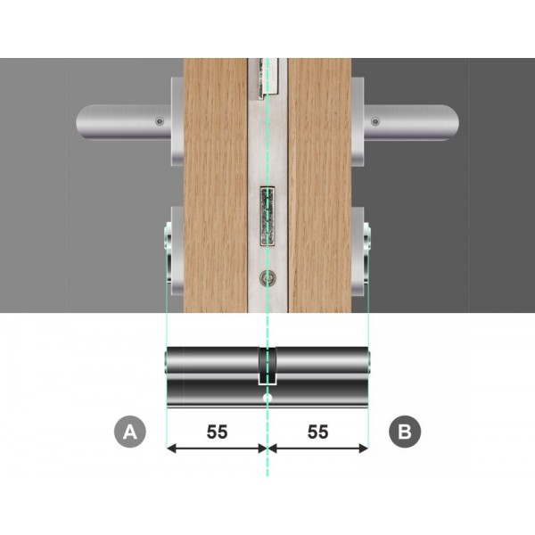 Wkładka bębenkowa z bezpiecznym sprzęgłem 55/55 LOB Comfort Plus NG System Master Key