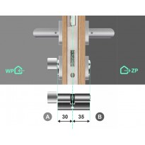Wkładka bębenkowa z gałką 30G/35 LOB Comfort NG System Master Key