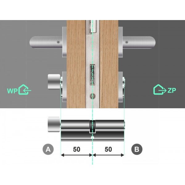 Wkładka bębenkowa z gałką 50G/50 LOB Comfort NG System Master Key