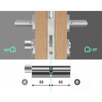 Wkładka bębenkowa z gałką 55G/55 LOB Comfort NG System Master Key