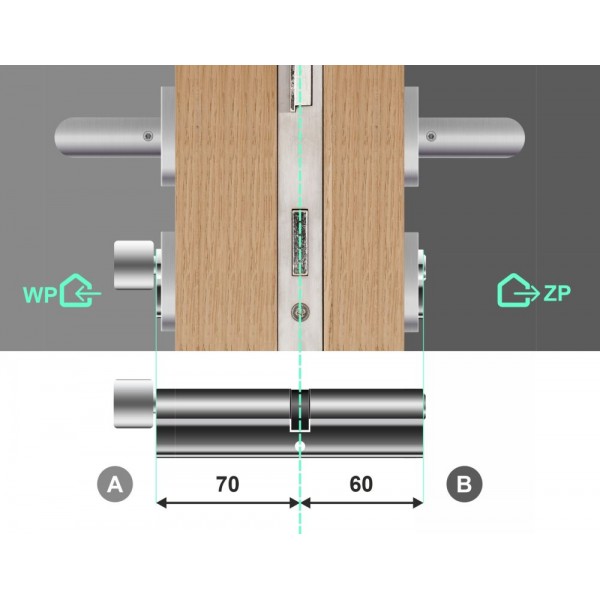 Wkładka bębenkowa z gałką 70G/60 LOB Comfort NG System Master Key