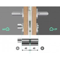Wkładka bębenkowa z gałką 40G/40 LOB Comfort Plus NG System Master Key