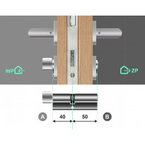 Wkładka bębenkowa z gałką 40G/50 LOB Comfort Plus NG System Master Key